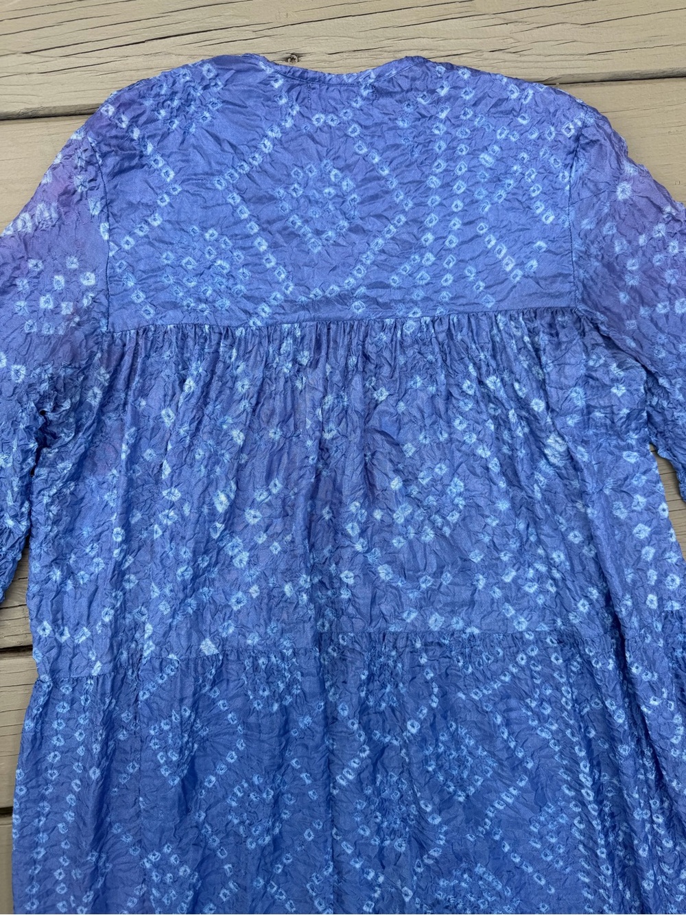 V.DE.VINSTER Blue Floral Tiered Maxi Dress size S - Picture 11 of 16